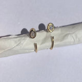 ESSENTIALS Single Mini Hoop with Zirconia