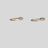ESSENTIALS Single Mini Hoop with Zirconia