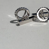INGRANAGGI Silver Bar Cufflinks - Gemelli