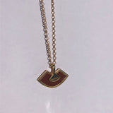ABANICOS Silver Necklace with Enamel