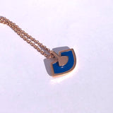ABANICOS Silver Necklace with Enamel