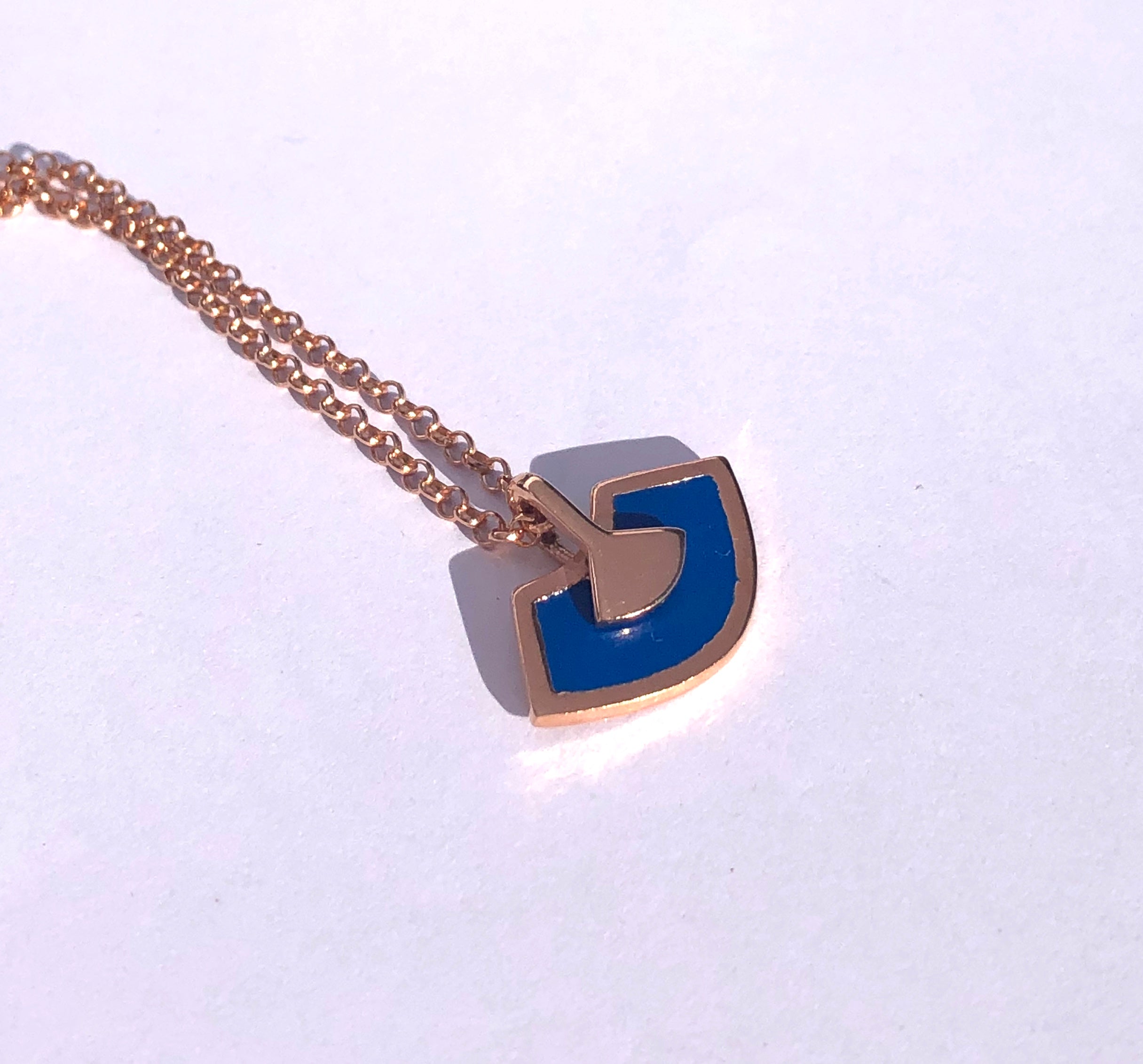 ABANICOS Silver Necklace with Enamel