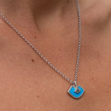 ABANICOS Silver Necklace with Enamel