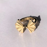 SANTIAGO Shell Open Ring (Gold)