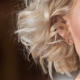 FLOWER POWER Stud Earrings in 18Kt Rose Gold plating by V DESIGN LAB Jewellery