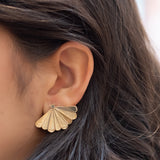 SANTIAGO Shell Big Earrings