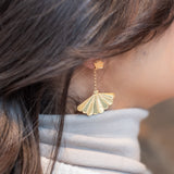SANTIAGO Shell Big Pendant Earrings