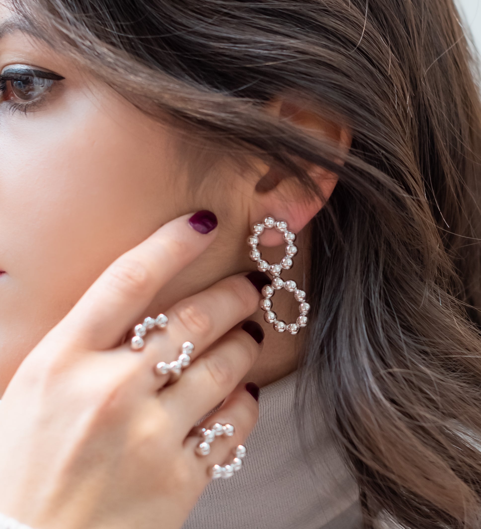 REBORN (Dali') Double Hoop Earrings