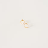 BILLABONG Circle Earrings with Pearl - Small