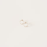 BILLABONG Circle Earrings with Pearl - Small