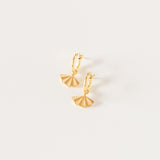 SANTIAGO Mini Hoops 12mm with Shell Pendants by V DESIGN LAB Jewellery