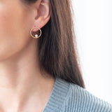 BILLABONG Circle Earrings with Pearl - Small