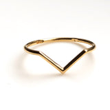 V Ring Silver