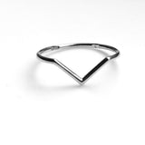 V Ring Silver