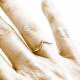 V Ring Silver