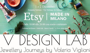 V DESIGN LAB Jewellery will be again at Etsy Made in Italy this Christmas