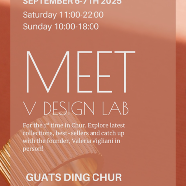 6-7.09.25 First Time for V DESIGN LAB Jewellery at GUATS DING – Chur