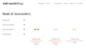 V DESIGN LAB Jewellery now selling on HELLO Zurich Online Shop