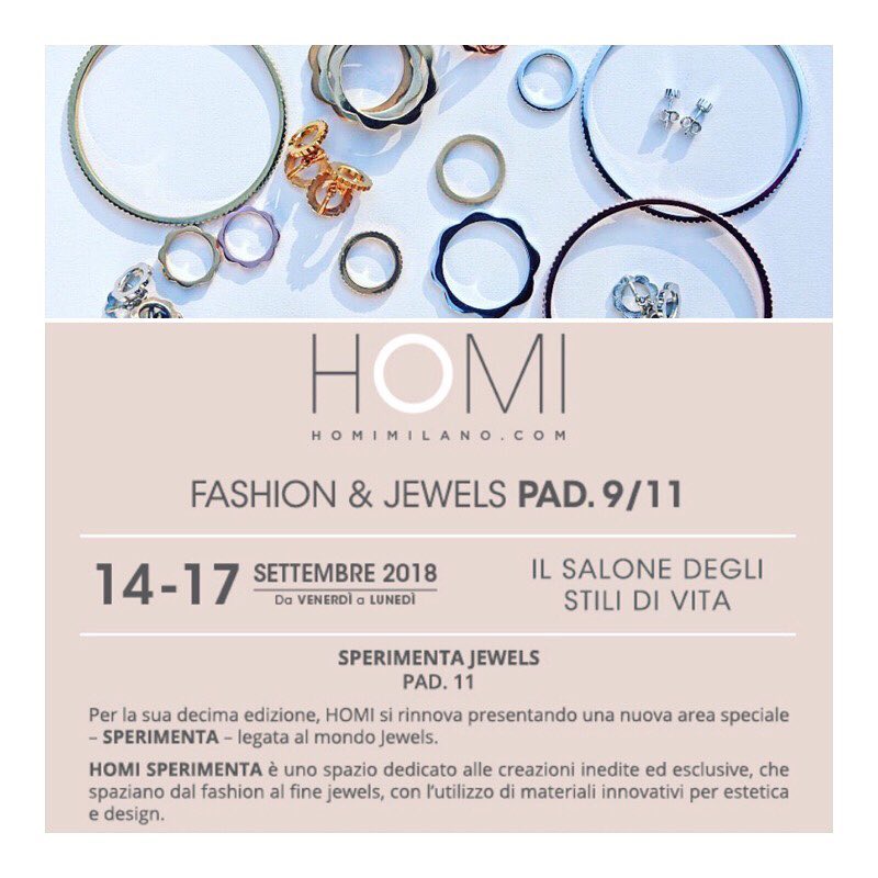 V DESIGN LAB Jewellery at Homi Sperimenta 14-17 September 2018