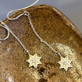 STAR*ina Long Pendant Earrings with Zirkonia