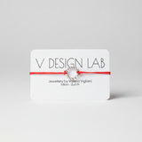 Coral Red bracelet with Spira Molla circular design on a 'V Design Lab' Rhodium plated Recycled Silver 925