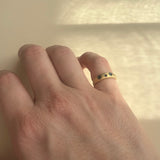 STAR*ina Limited Edition Ring Black Enamel