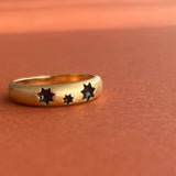 STAR*ina Limited Edition Ring Black Enamel