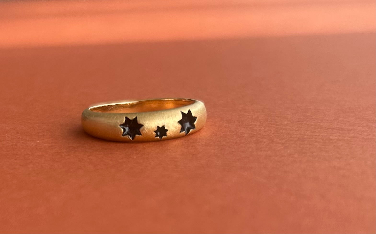 STAR*ina Limited Edition Ring Black Enamel