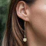 STAR*ina Long Pendant Earrings with Zirkonia