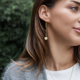 STAR*ina Long Pendant Earrings with Zirkonia