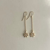 STAR*ina Long Pendant Earrings with Zirkonia