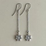 STAR*ina Long Pendant Earrings with Zirkonia