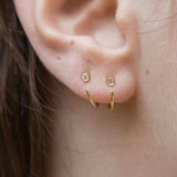 ESSENTIALS Mini Hoops with Zirconia