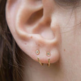 ESSENTIALS Mini Hoops with Zirconia