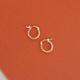 INGRANAGGI Mini Hoops with Clasp