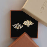 SANTIAGO Shell Midi Studs