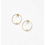 BILLABONG Circle Earrings with Pearl