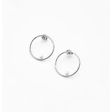 BILLABONG Circle Earrings with Pearl
