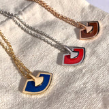ABANICOS Silver Necklace with Enamel