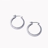 SAVOY Midi Hoops (Silver)