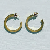 INGRANAGGI Silver Hoop Earrings