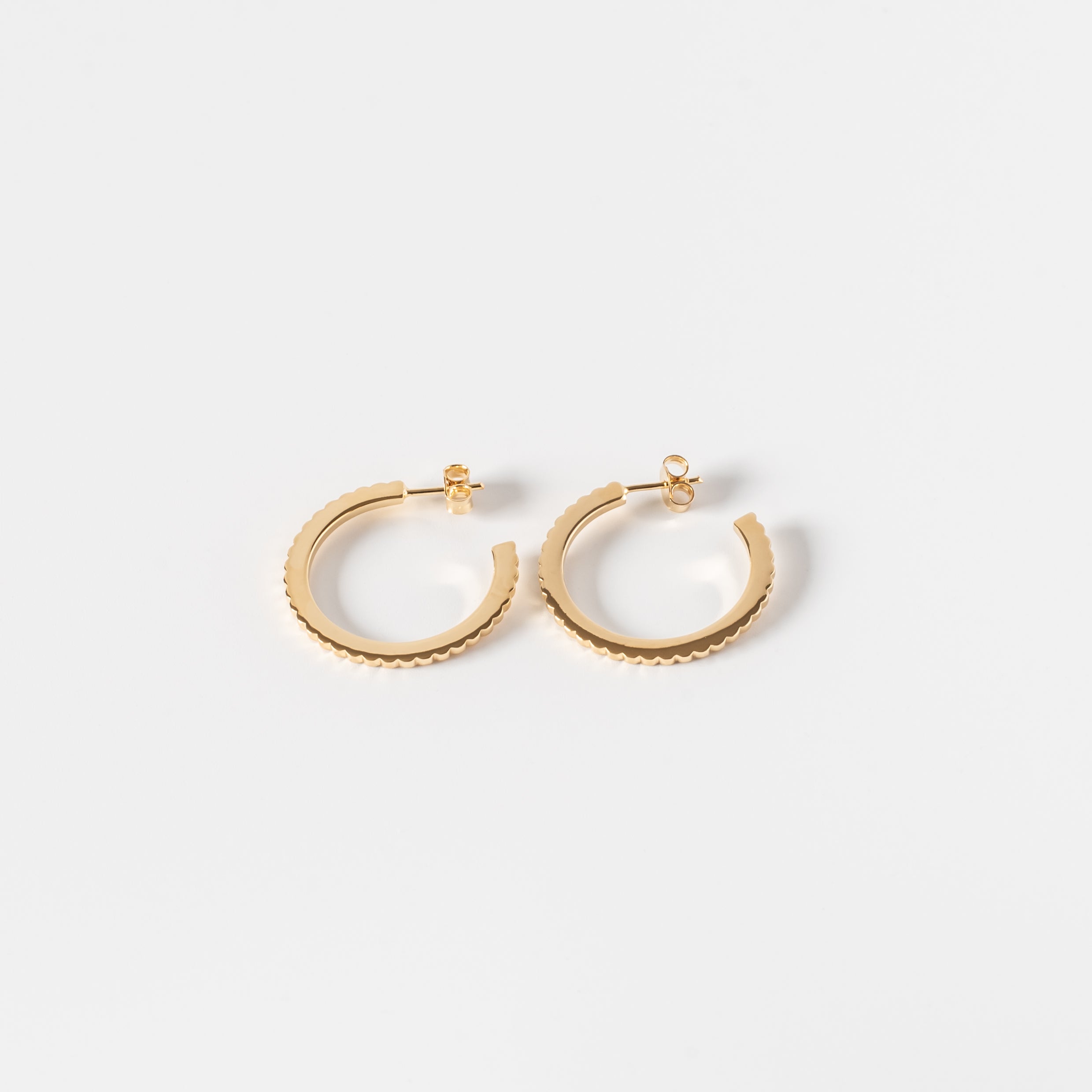 INGRANAGGI Silver Hoop Earrings