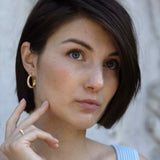 SAVOY Midi Hoops (Silver)