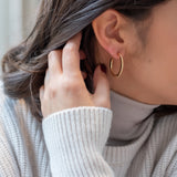 INGRANAGGI Silver Hoop Earrings