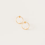BILLABONG Circle Earrings with Pearl